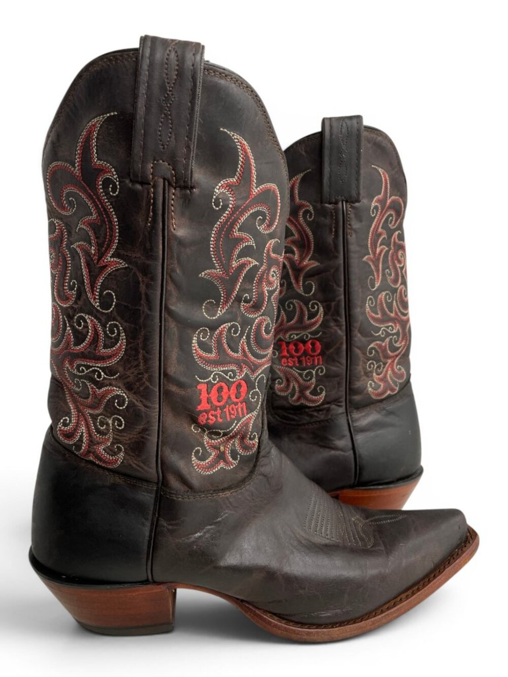 Tony Lama 100 Year Anniversary Snip Toe Cowgirl Western Leather Boots Women's 9